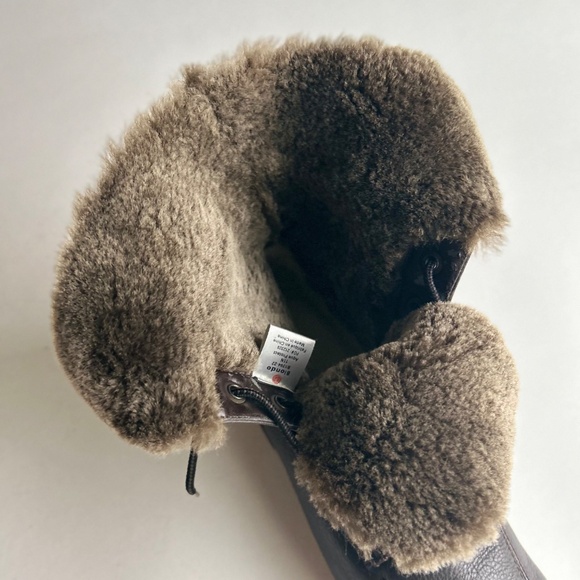 Men’s Blondo Aqua Protect Brown Genuine Leather Fur Lining LaceUp Boots size 11N - Picture 12 of 16